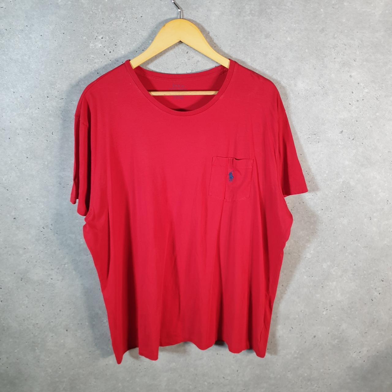Vintage Ralph Lauren Polo T Shirt Men’s XL Red Embroidered Pony Classic Fit
