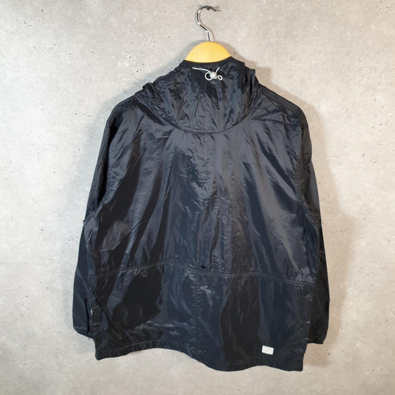 Vintage Nike 90s Windbreaker Track Jacket Mens Small Black USA Swoosh Pullover