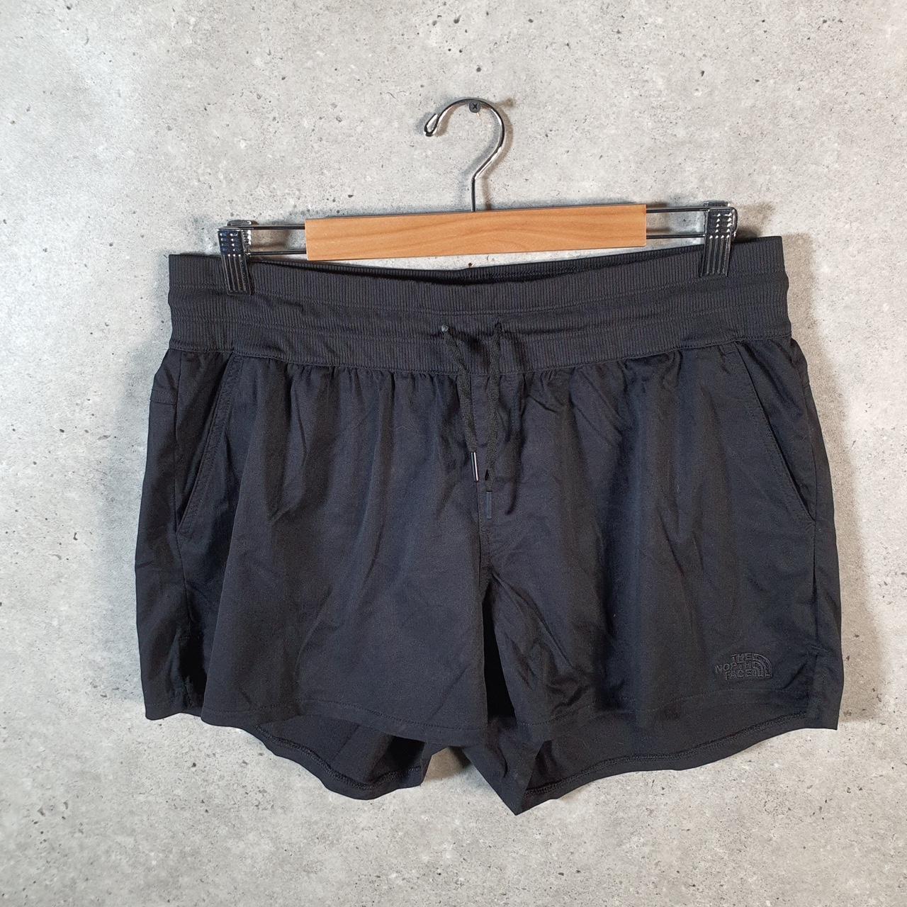 Vintage The North Face TNF Shorts Jorts Chino Cargo Womens Large Black Baggy Cotton