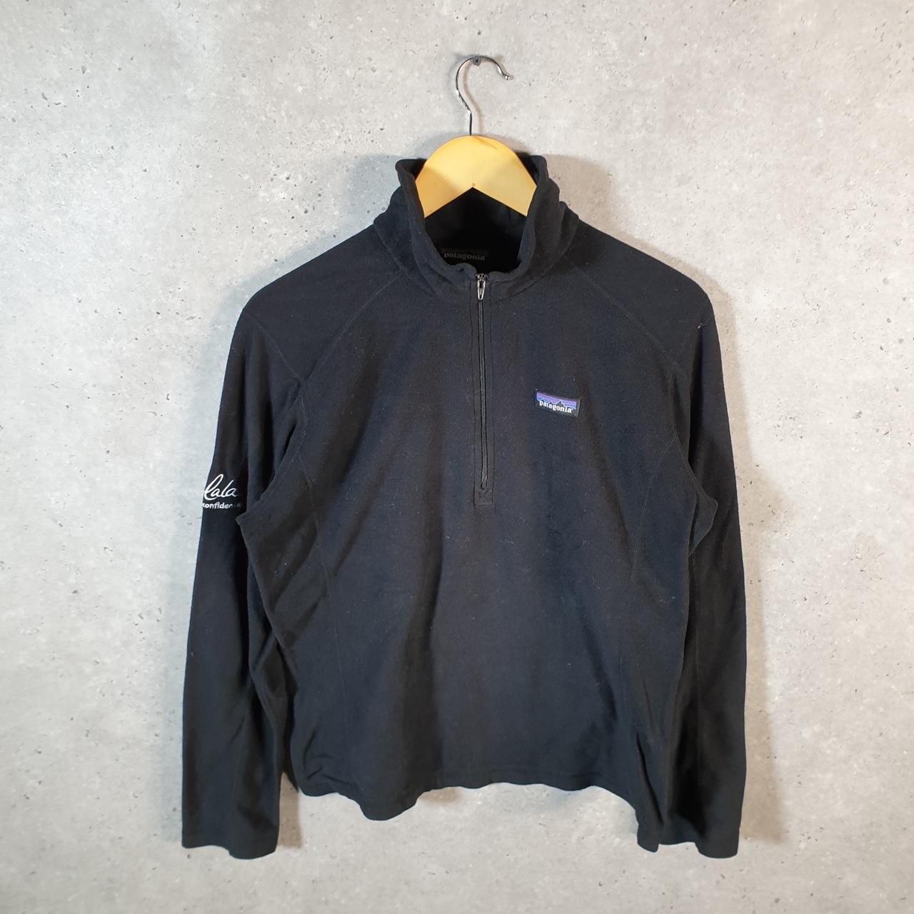 Vintage Patagonia Better Sweater 1/4 Zip Pullover Sweatshirt Womens Medium Black