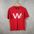 Vintage Sneakers Wenglikowski Family 1987 Graphic USA Single Stitch T Shirt Men’s XL Red