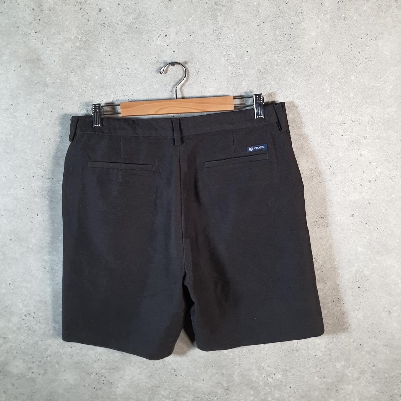 Vintage Chaps Ralph Lauren Polo Shorts Jorts Cargo Men’s W33 Black Baggy Cotton A4446