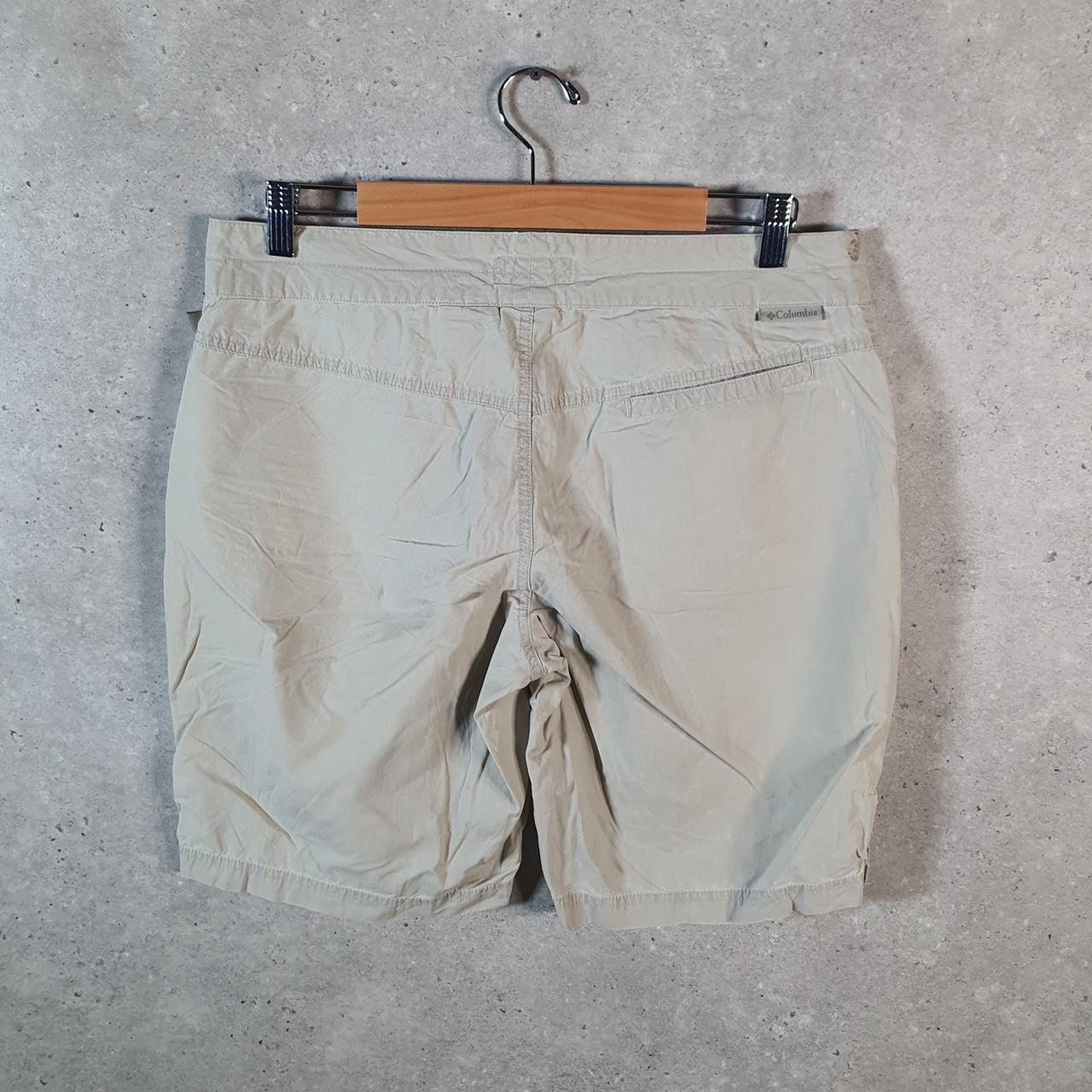 Vintage Columbia Shorts Jorts Cargo Womens W34 Brown Athletic Hiking Fishing Gear A4323