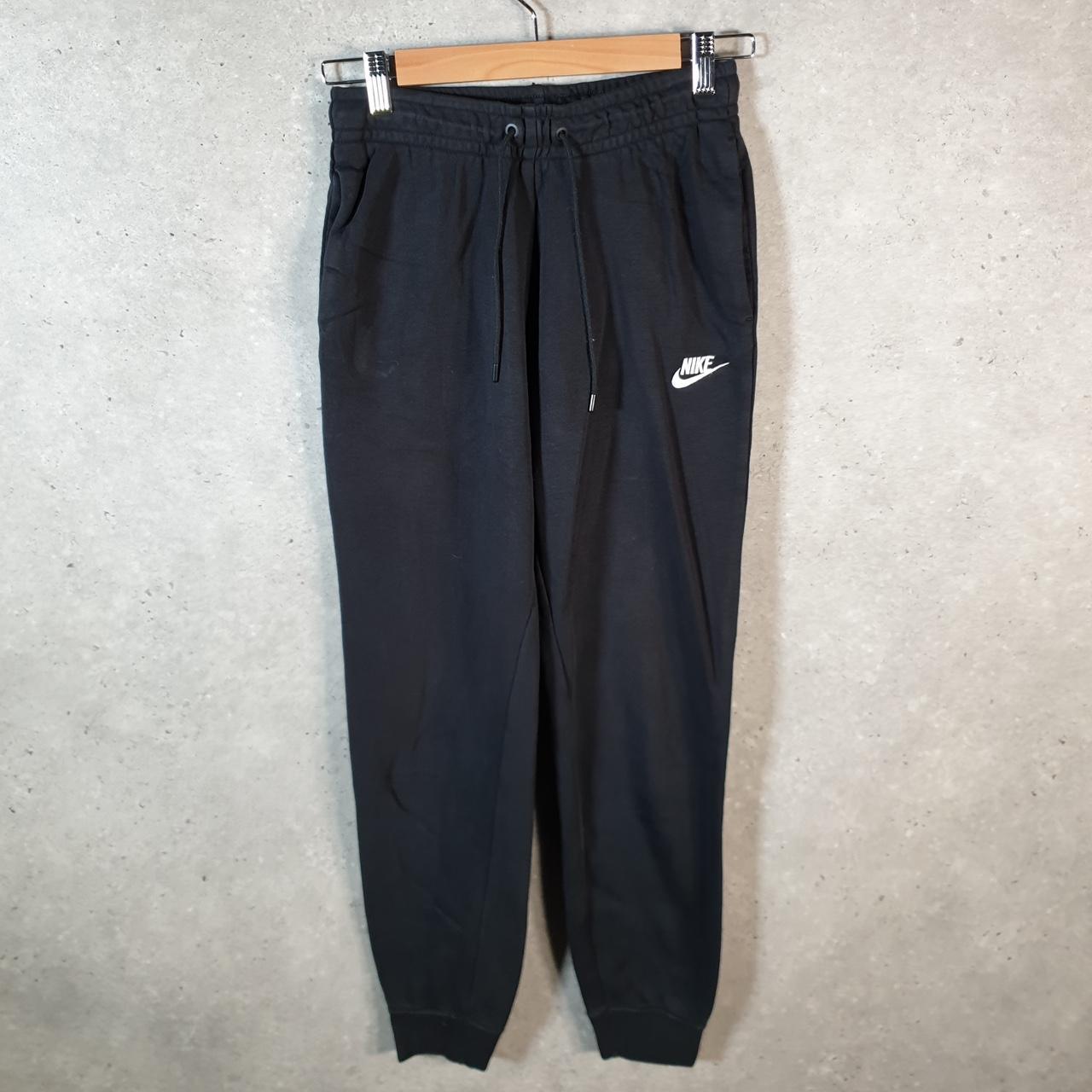 Vintage Nike Club Sweatpant Joggers Mens XS Xsmall Black Swoosh Sports Tracksuit Big Fish Vintage