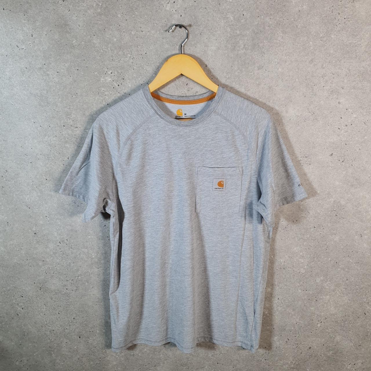 Vintage Carhartt Pocket T Shirt Men’s Medium Grey Workwear Chore Utility Relaxed Fit C9288