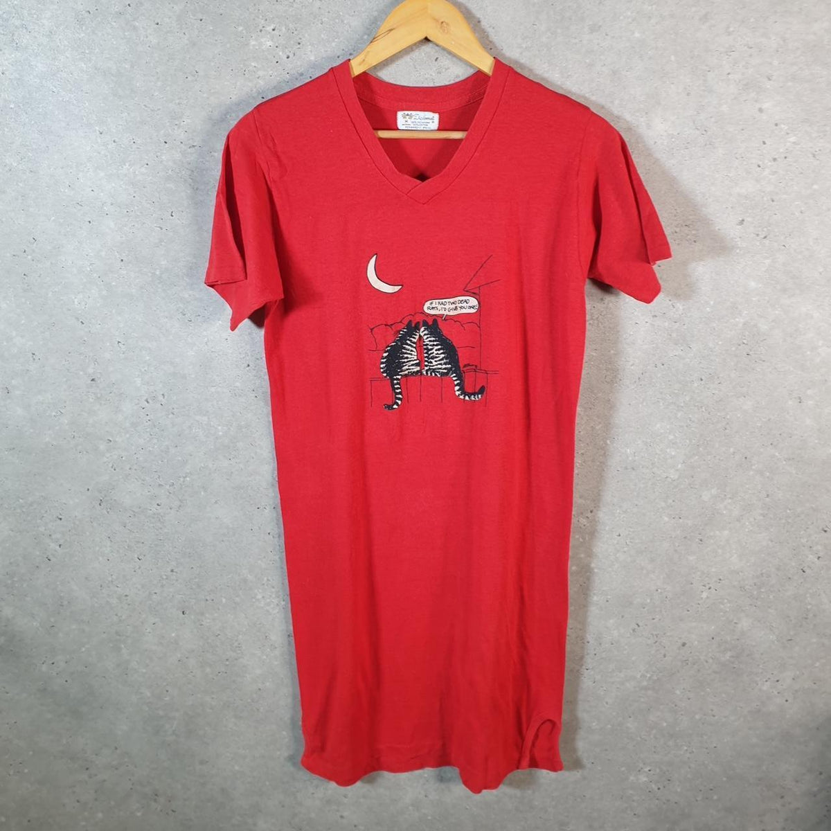 Vintage Diplomat 2 Dead Rats Cats 90s Graphic USA Single Stitch T Shirt Men’s Medium Red