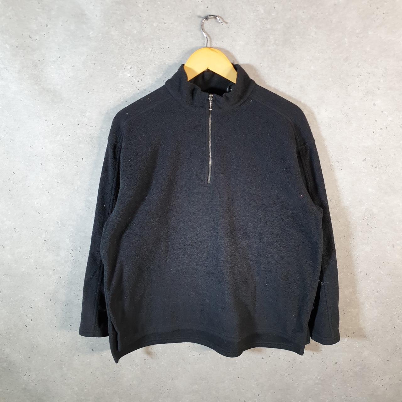Vintage Patagonia 90s USA Better Sweater 1/4 Zip Pullover Sweatshirt Men’s Large Black