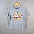 Vintage Disney Land Mickey Mouse T Shirt Men’s Medium Grey Graphic Cartoon