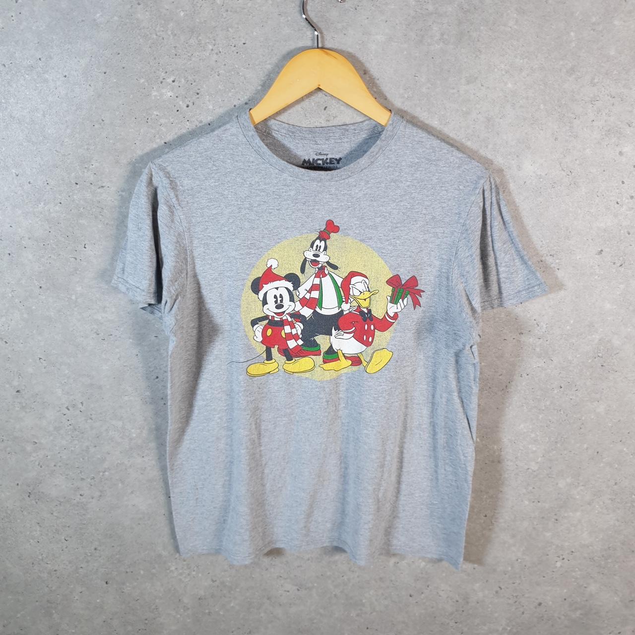Vintage Disney Land Mickey Mouse T Shirt Men’s Medium Grey Graphic Cartoon