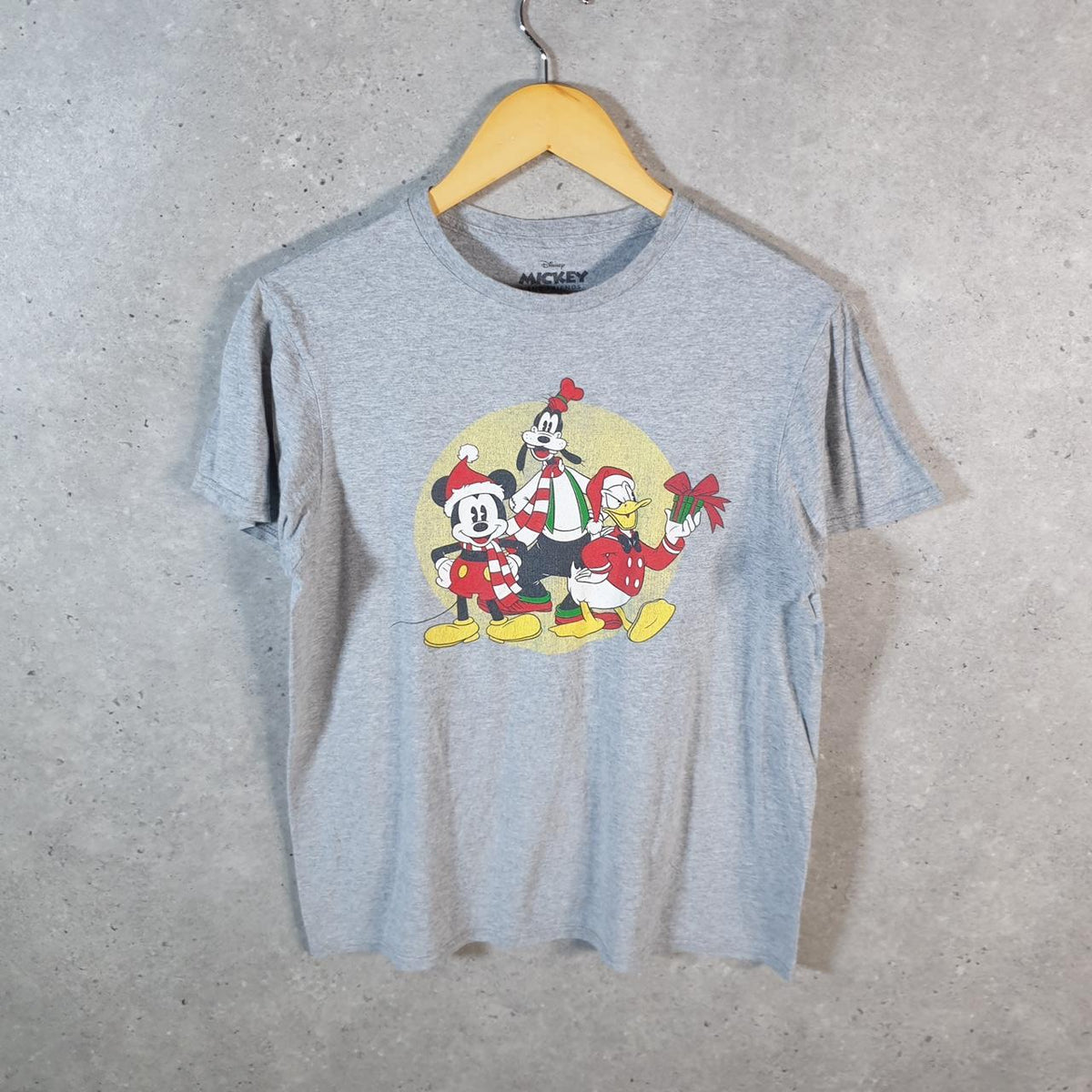 Vintage Disney Land Mickey Mouse T Shirt Men’s Medium Grey Graphic Cartoon