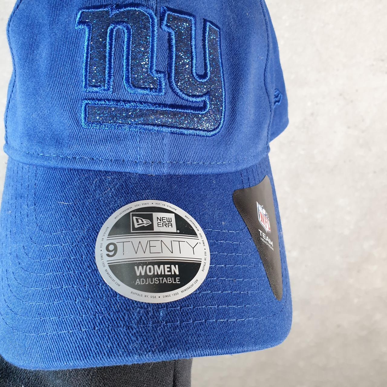 Vintage New York New Era NFL Cap Womens Adjustable Blue USA Spellout Athletic  C8533