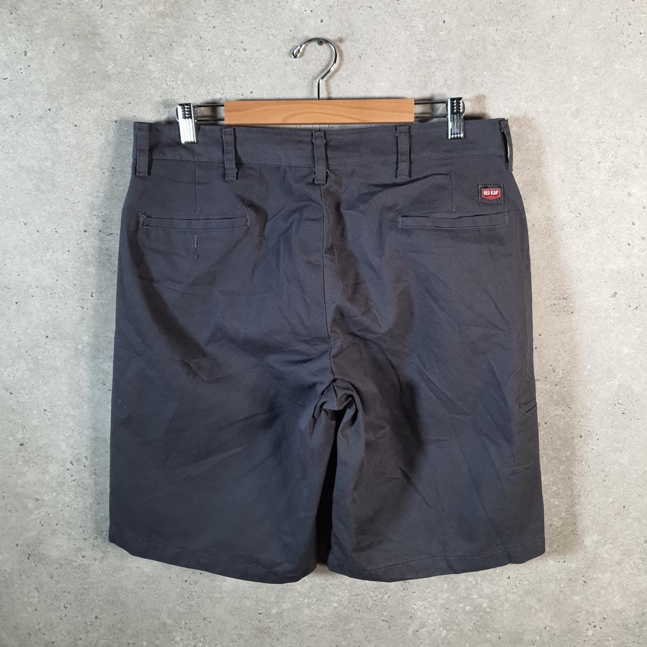 Vintage Red Kap Chino Shorts Jorts Cargo Men’s W36 Grey Baggy Cotton A4414