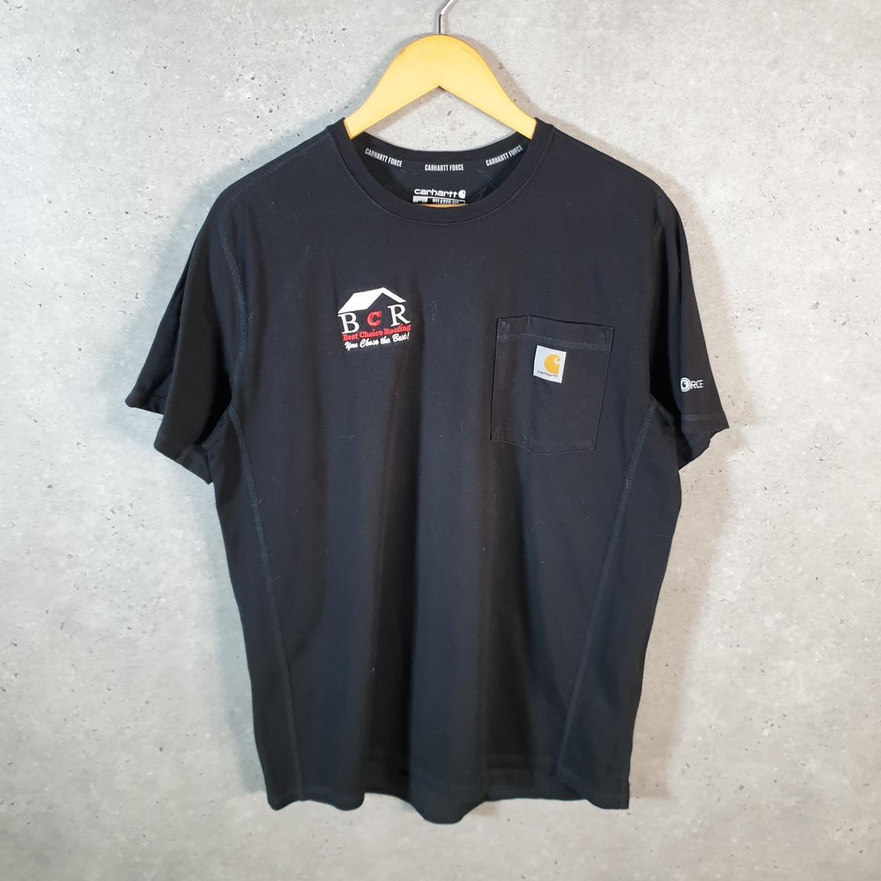 Vintage Carhartt Pocket T Shirt Men’s Medium Black Workwear Chore Utility Relaxed Fit C9354