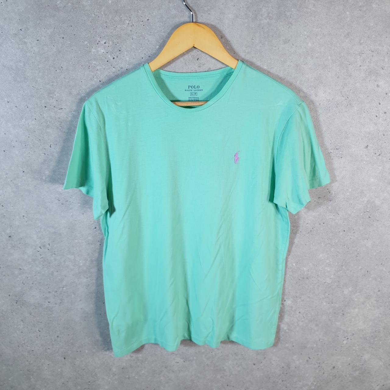 Vintage Ralph Lauren Polo T Shirt Men’s Small Blue Embroidered Classic Fit Pony C8608