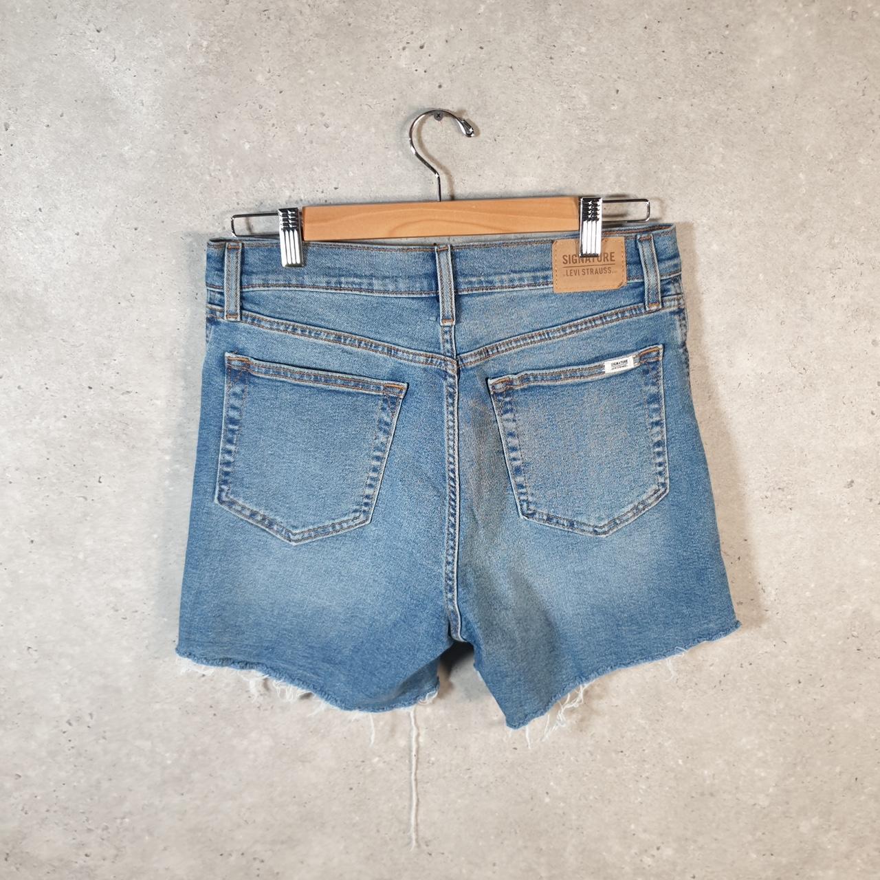 Vintage Levi’s Cut Off Baggy Shorts Jorts Cargo Womens W30 Blue Relaxed Denim