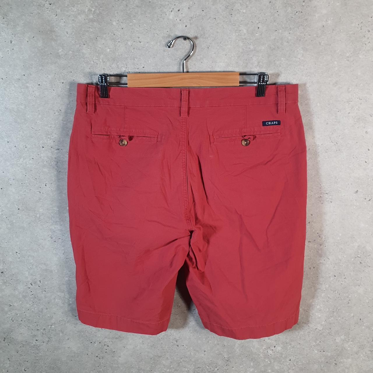 Vintage Chaps Ralph Lauren Polo Shorts Jorts Cargo Men’s W34 Red Baggy Cotton A4245