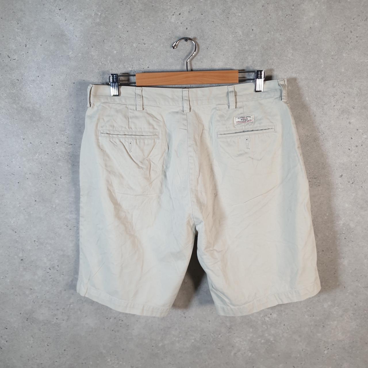Vintage Ralph Lauren Polo Shorts Jorts Chino Cargo Men’s W36 Brown Baggy Cotton