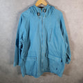 Vintage Ralph Lauren Polo Hooded Bomber Jacket Men’s Large Blue Pony Full Zip Big Fish Vintage