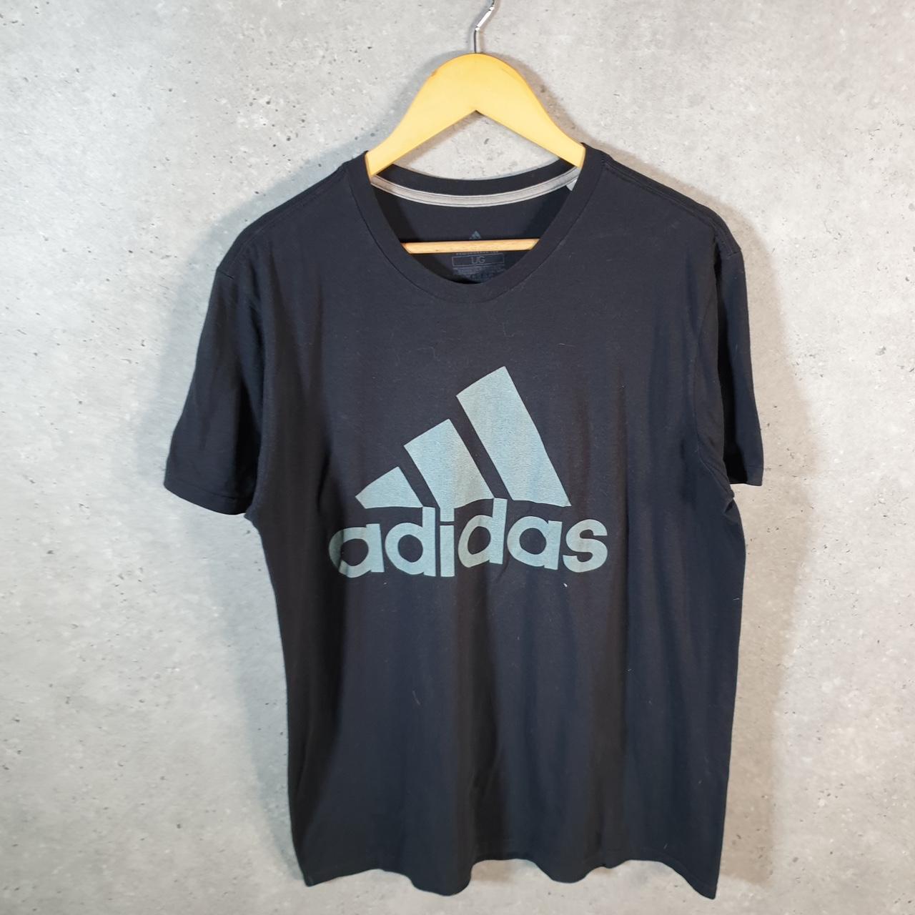 Vintage Adidas Go To Tee T Shirt Men’s Large Black Three Stripes Logo