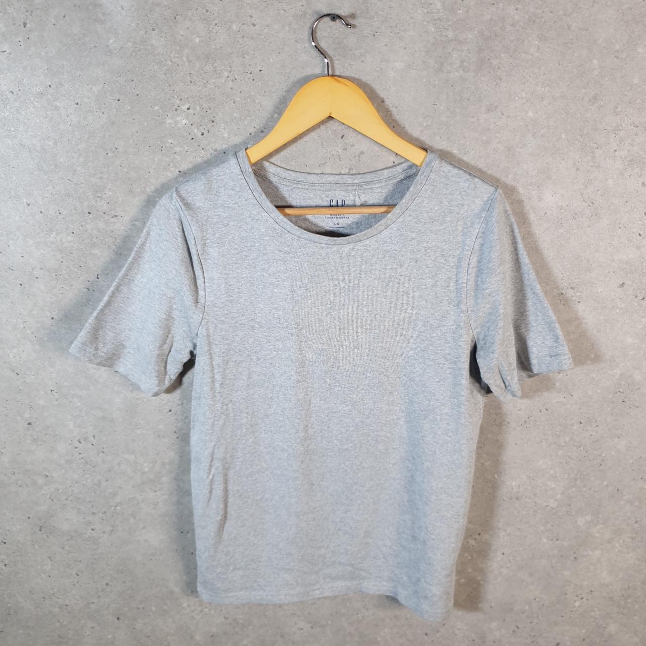 Vintage Gap T Shirt Men’s Large Grey Modern T Standard Fit Casual Blank