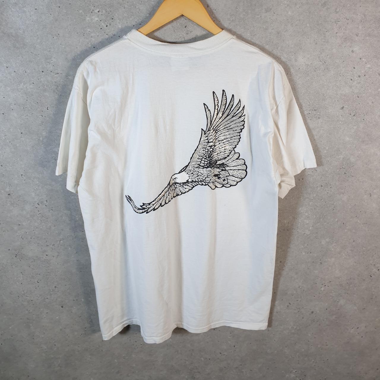 Vintage Winston Eagle Graphic 90s USA Single Stitch T Shirt Men’s XL White