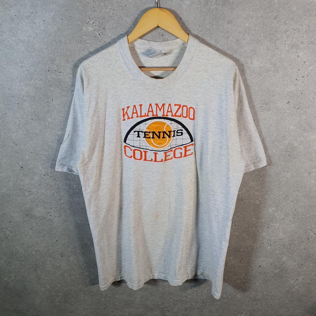 Vintage Top Threads Kalamazoo Tennis 90s USA Single Stitch T Shirt Men’s Medium Grey