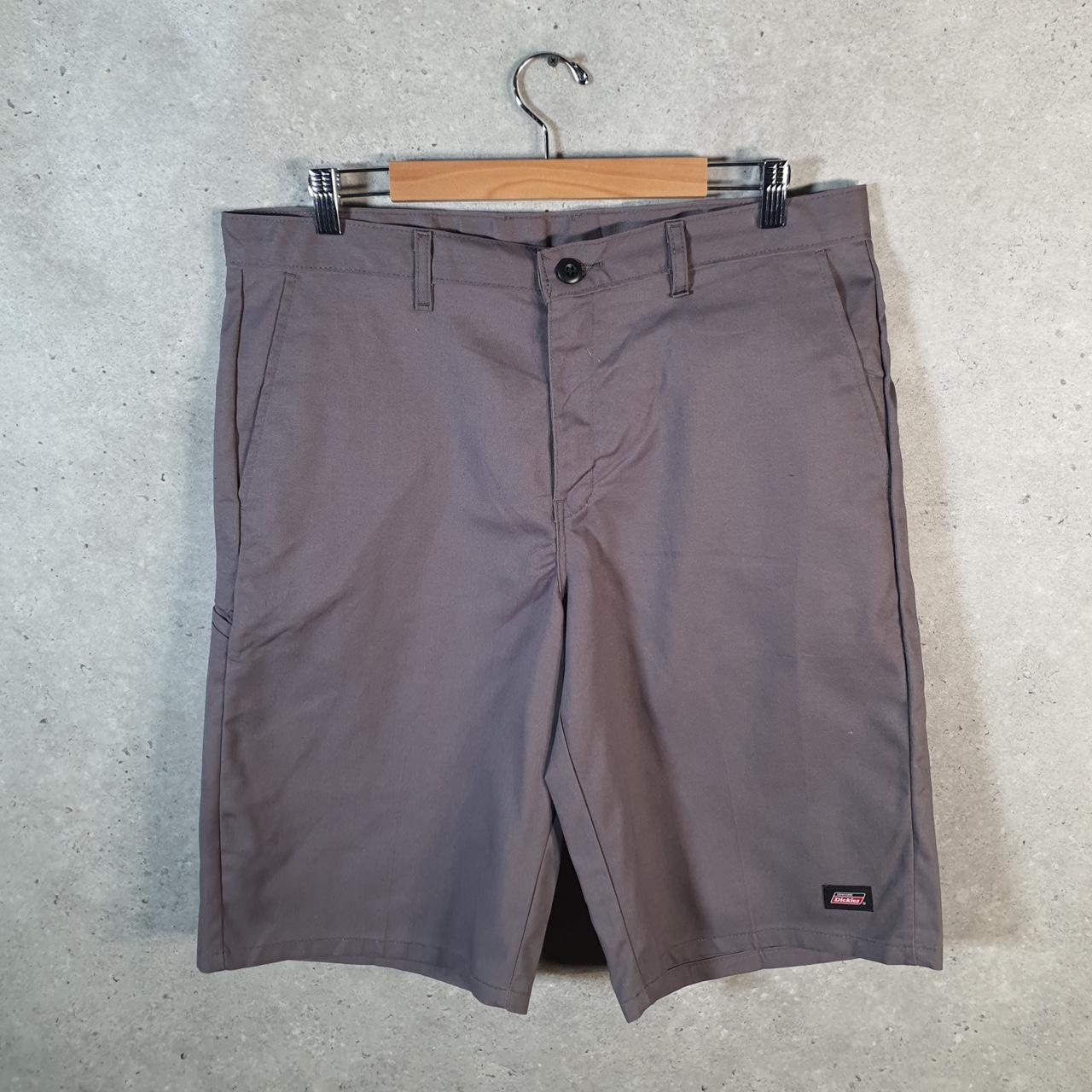 Vintage Dickies Baggy Chino Shorts Jorts Cargo Mens W36 Grey Regular Fit