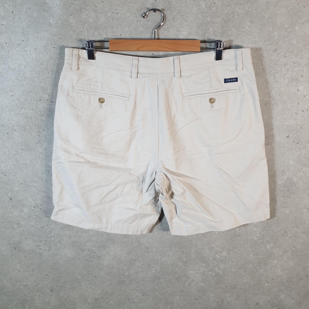 Vintage Chaps Ralph Lauren Polo Shorts Jorts Cargo Men’s W38 Beige Baggy Cotton