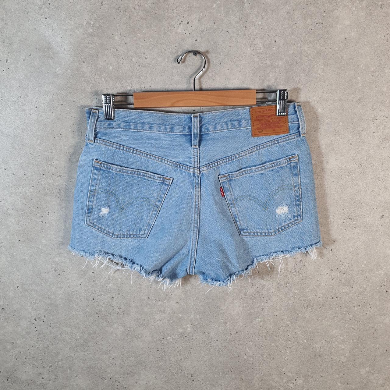 Vintage Levi’s 501 Baggy Shorts Jorts Cargo Womens W29 Blue Relaxed Denim