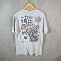 Vintage Umbro Football Dribbling Spellout 90s USA Single Stitch T Shirt Men’s Large Grey C9410