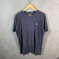 Vintage Adidas T Shirt Men’s Medium Grey Three Stripes Logo Athletic