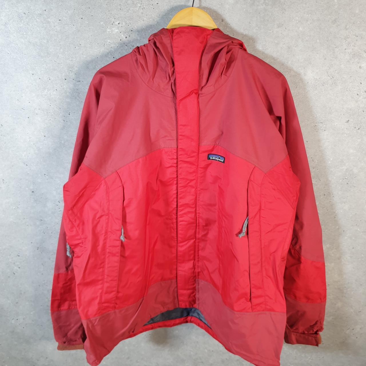 Vintage Patagonia 90s Shell Jacket Large Red Full Zip Lightweight Windbreaker