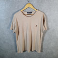Vintage Tommy Hilfiger 90s T Shirt Men’s Medium Brown Classic Fit Embroidered Logo