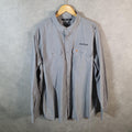 Vintage Carhartt Shirt Button Down Mens 2XL Grey Long Sleeve Chore Utility Relaxed - Big Fish Vintage