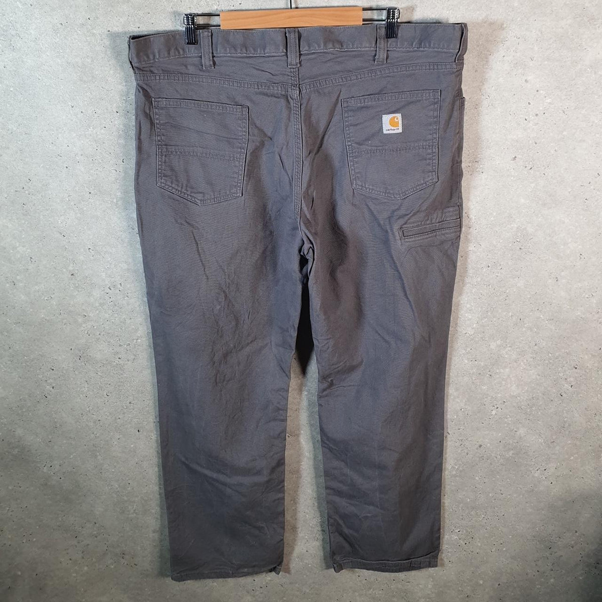 Vintage Carhartt Carpenter Trousers Mens W42 L30 Grey Relaxed Fit Workwear USA