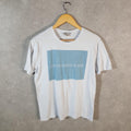 Vintage Calvin Klein Jeans Graphic T Shirt Men’s Medium White Regular Fit Spellout Logo