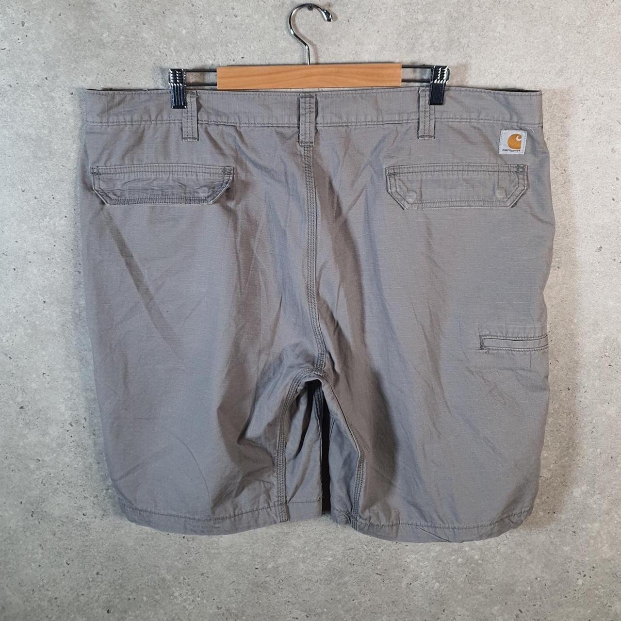 Vintage Carhartt Baggy Carpenter Shorts Jorts Cargo Men’s W44 Grey Relaxed Fit Workwear Big Fish Vintage