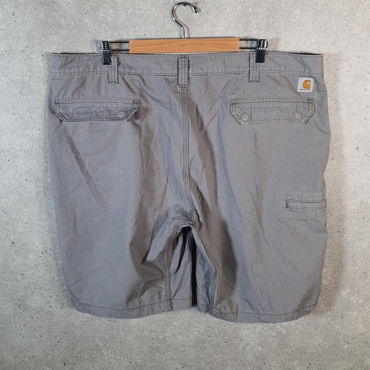 Vintage Carhartt Baggy Carpenter Shorts Jorts Cargo Men’s W44 Grey Relaxed Fit Workwear Big Fish Vintage