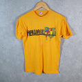 Vintage Transtees Hawaii Parrot Graphic 90s USA Single Stitch T Shirt Men’s Small Orange