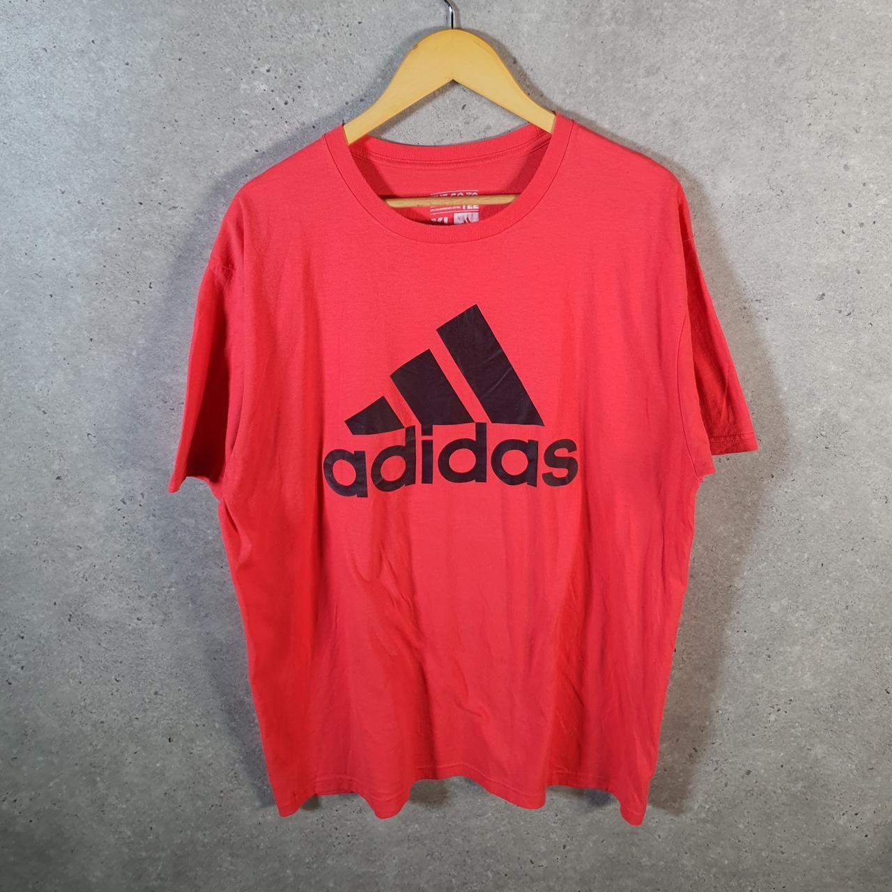 Vintage Adidas Go To Tee T Shirt Men’s XL Pink Three Stripes Logo