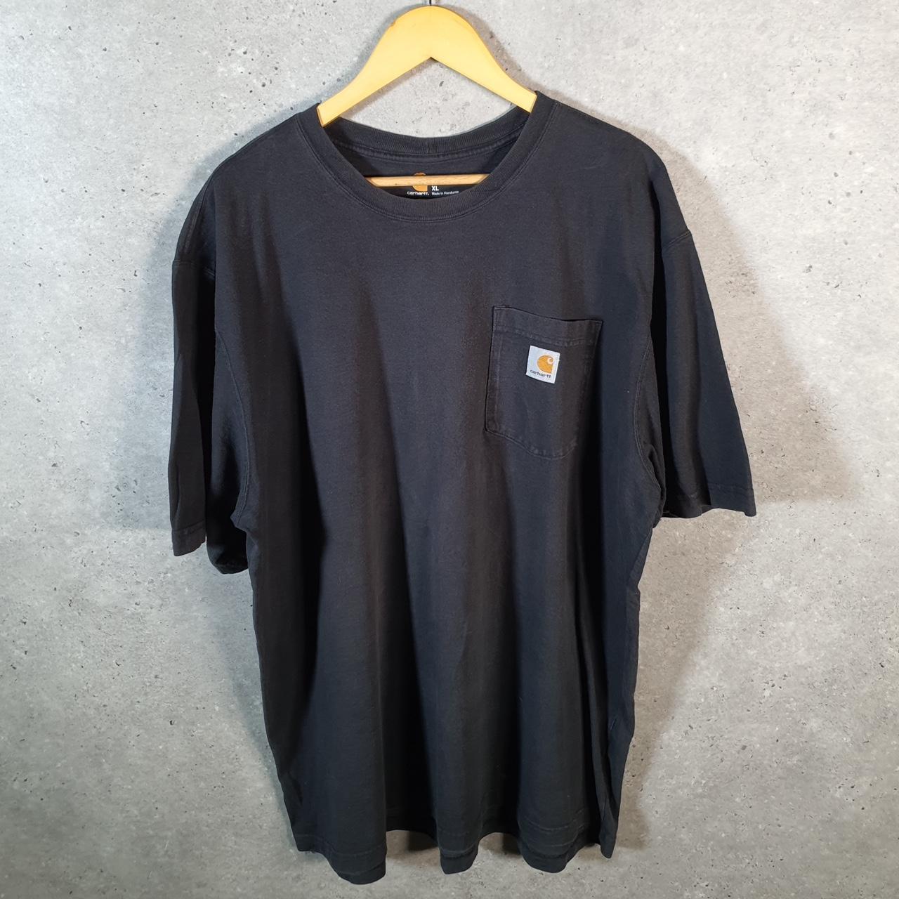 Vintage Carhartt Pocket T Shirt Men’s XL Black Workwear Chore Utility Original Fit C9232