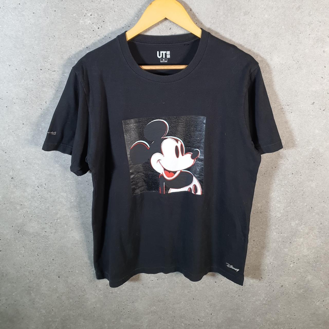 Vintage Disney Uniqlo Land Mickey Mouse T Shirt Men’s Medium Black Logo Graphic Cartoon