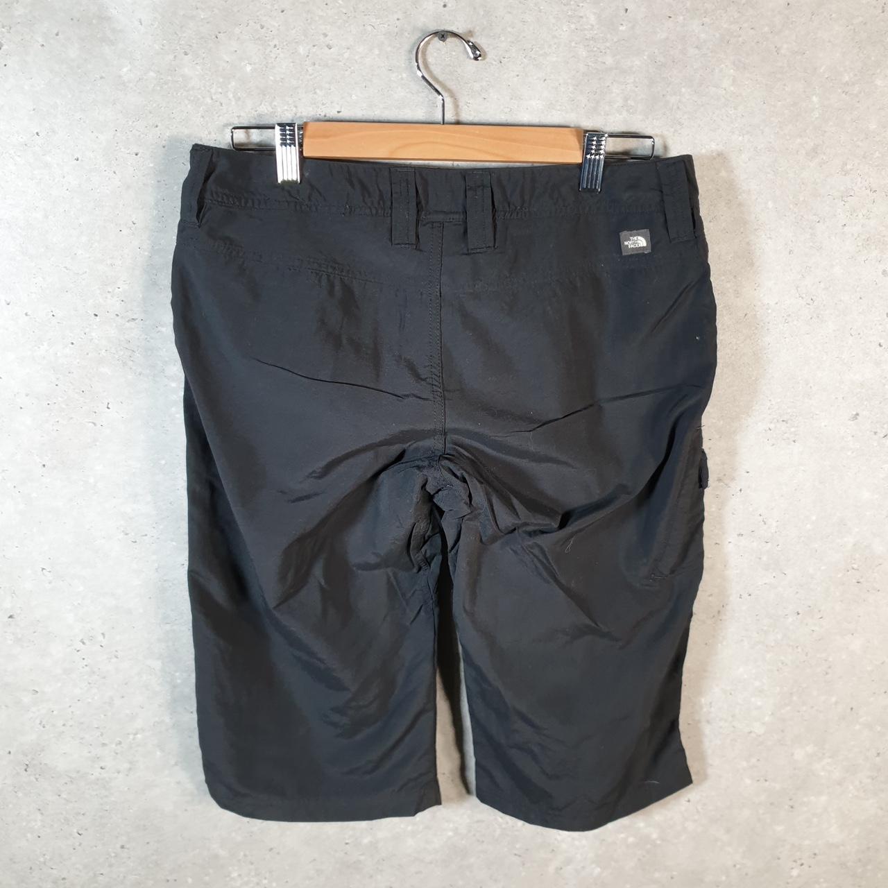 Vintage The North Face TNF Shorts Jorts Chino Cargo Womens UK12 Black Baggy Cotton