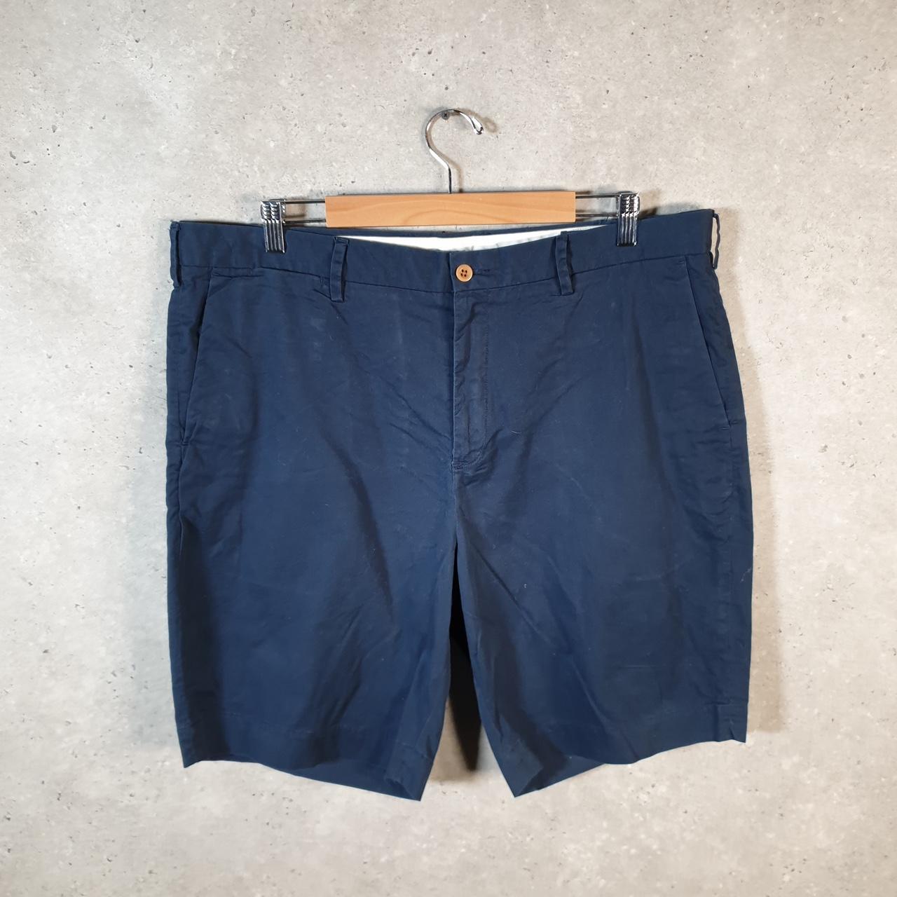 Vintage Ralph Lauren Polo Shorts Jorts Chino Cargo Men’s W38 Navy Blue Baggy Cotton