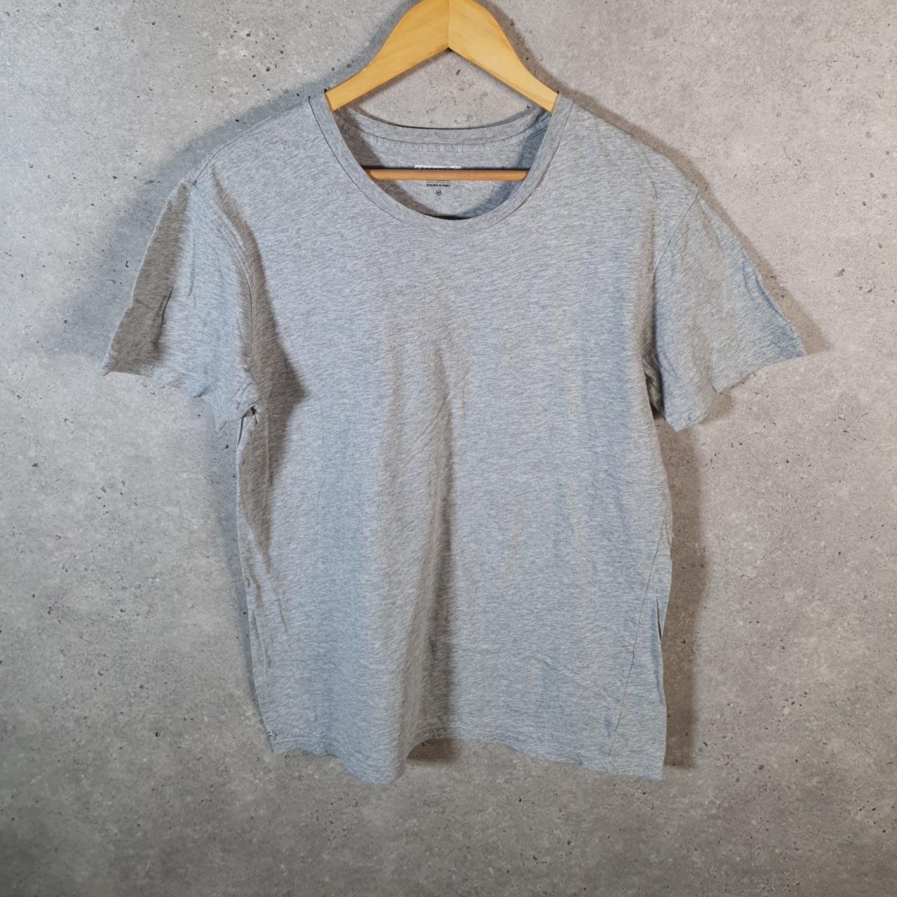 Vintage Lacoste T Shirt Men’s Medium Grey Logo Graphic