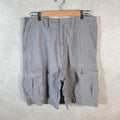 Vintage Chaps Chino Shorts Jorts Cargo Mens W32 Grey Baggy Cotton