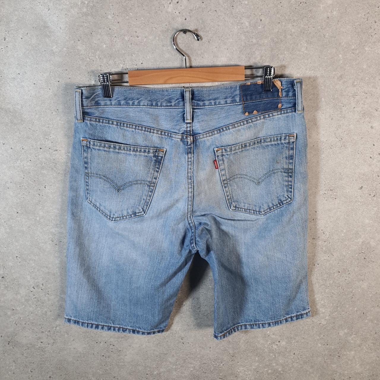 Vintage Levi’s Baggy Shorts Jorts Cargo Mens W33 Blue Relaxed Denim