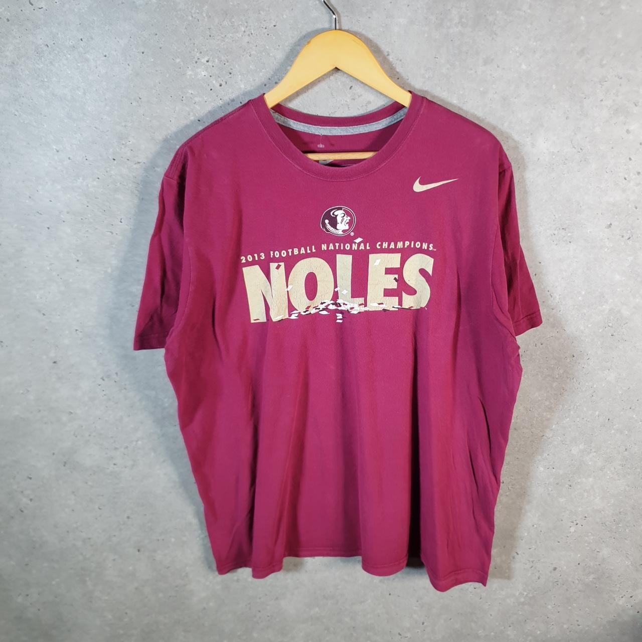 Vintage Nike Florida State 2013 NFL Pro State T Shirt Men’s XL Pink Logo Swoosh Athletic