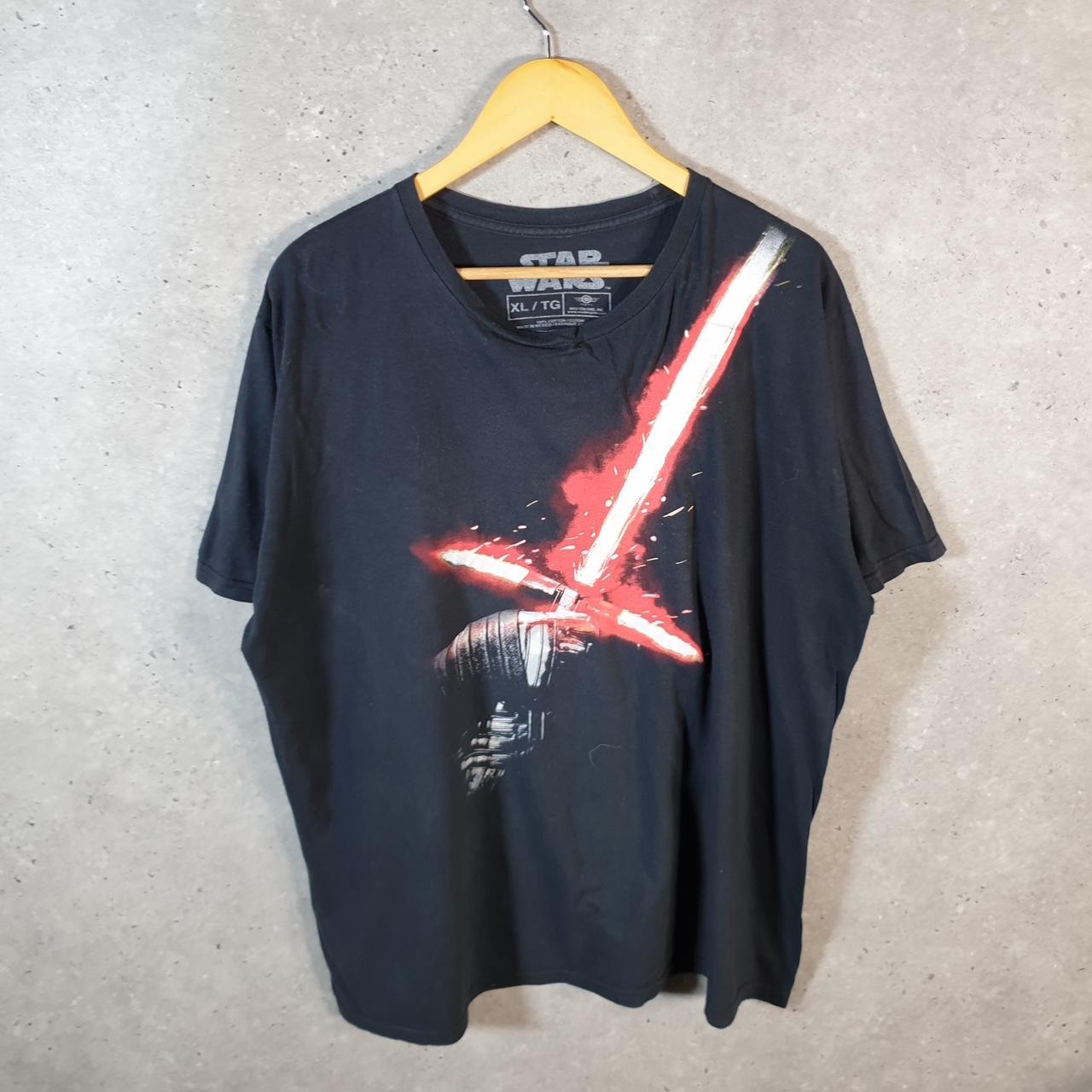 Vintage Star Wars Kylo Ren T Shirt Men’s XL Black Logo Graphic Spellout
