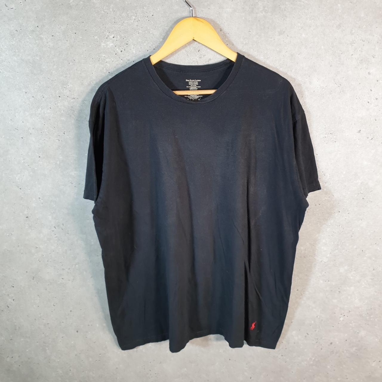 Vintage Ralph Lauren Polo T Shirt Men’s XL Black Embroidered Classic Fit Pony C8576